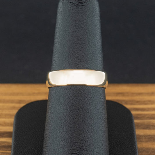 9ct Yellow Gold 5.1mm Band Ring Size M 2.4g