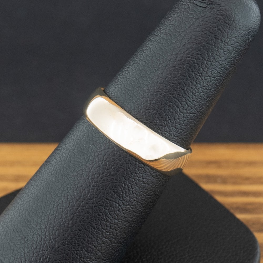9ct Yellow Gold 5.1mm Band Ring Size M 2.4g