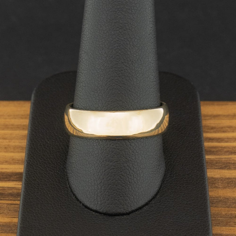 9ct Yellow Gold 6mm Court Band Ring Size U 1/2 6g