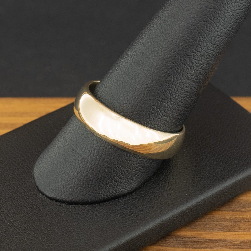 9ct Yellow Gold 6mm Court Band Ring Size U 1/2 6g
