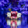 2.31ct Untreated Ruby and 1ct F-G VS1-2 Diamond Trilogy 18ct Gold Ring