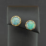9ct Yellow Gold Opal Doublet Stud Earrings 5.3g