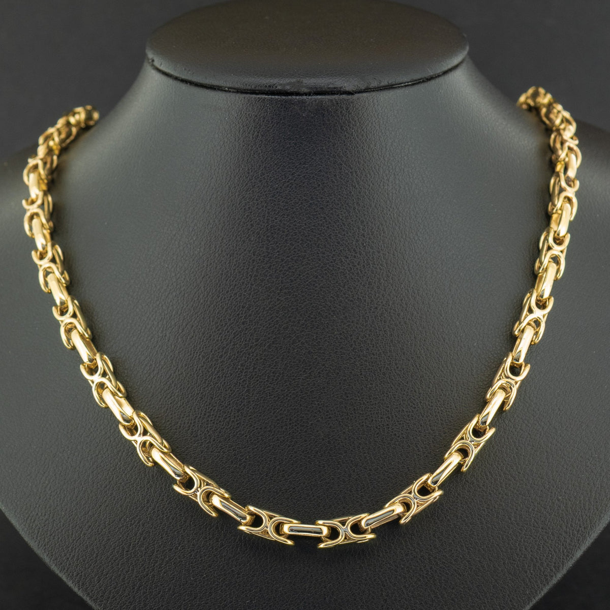 9ct Yellow Gold 20 Inch Byzantine Chain Necklace 39.4g