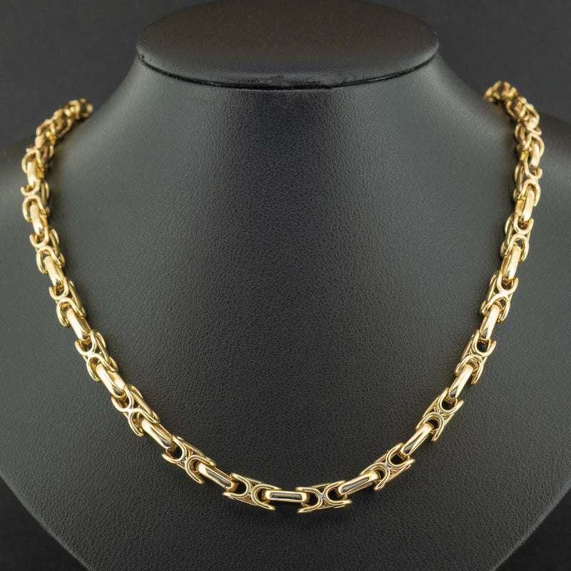 9ct Yellow Gold 20 Inch Byzantine Chain Necklace 39.4g