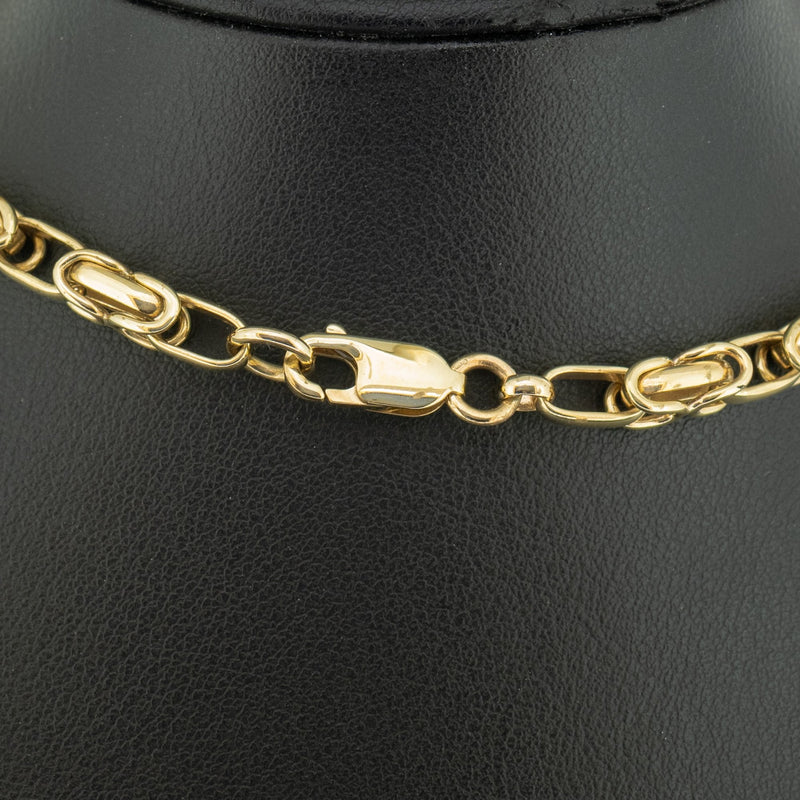 9ct Yellow Gold 20 Inch Byzantine Chain Necklace 39.4g