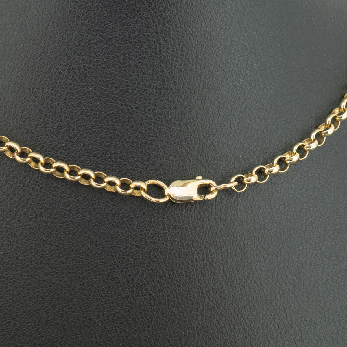 9ct Yellow Gold 17 Inch Belcher Chain Necklace 10.5g