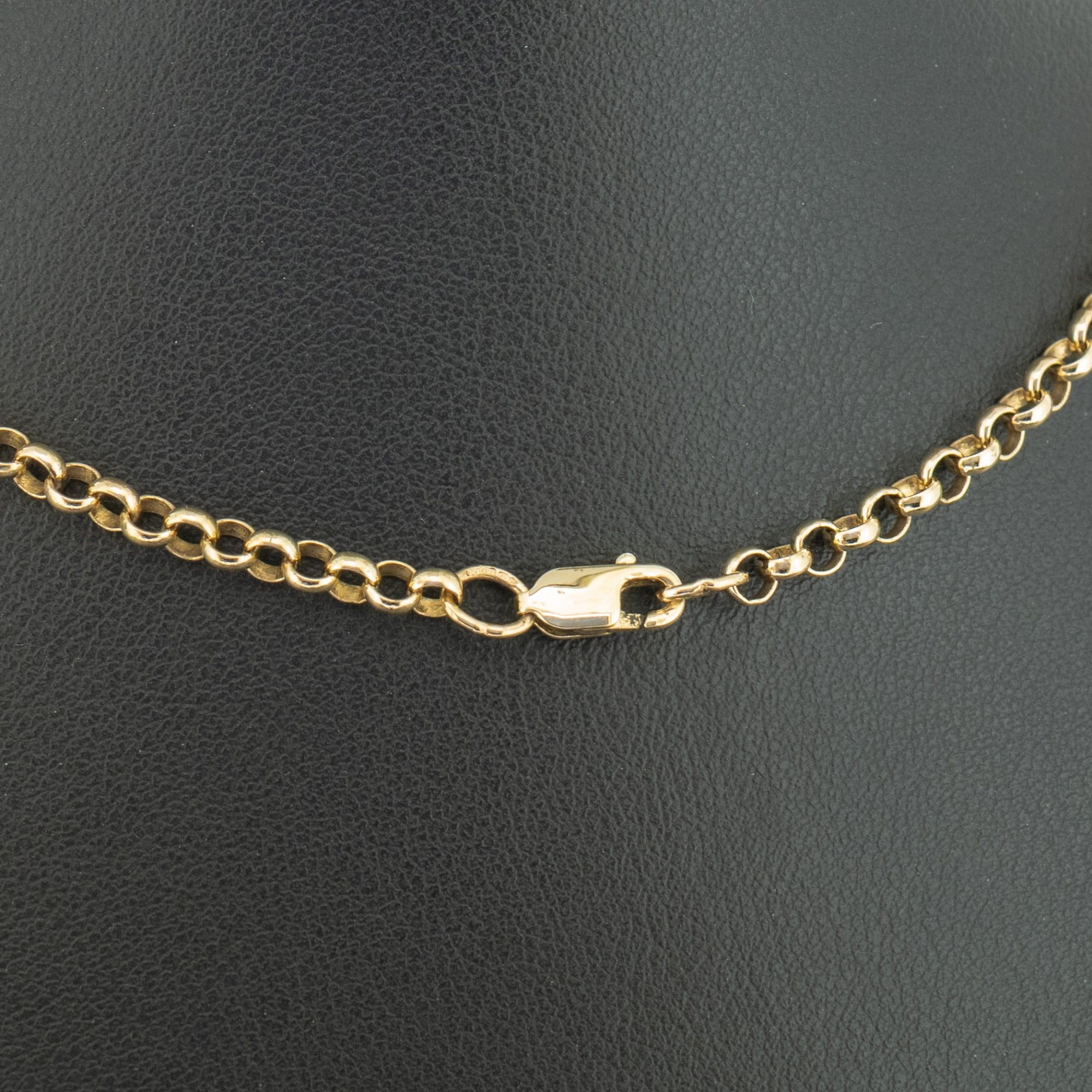 9ct Yellow Gold 17 Inch Belcher Chain Necklace 10.5g