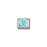 Composable Link, Turquoise Flower