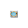 Composable Link, with oval Turquoise