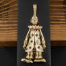9ct Yellow Gold Clown Pendant 36g