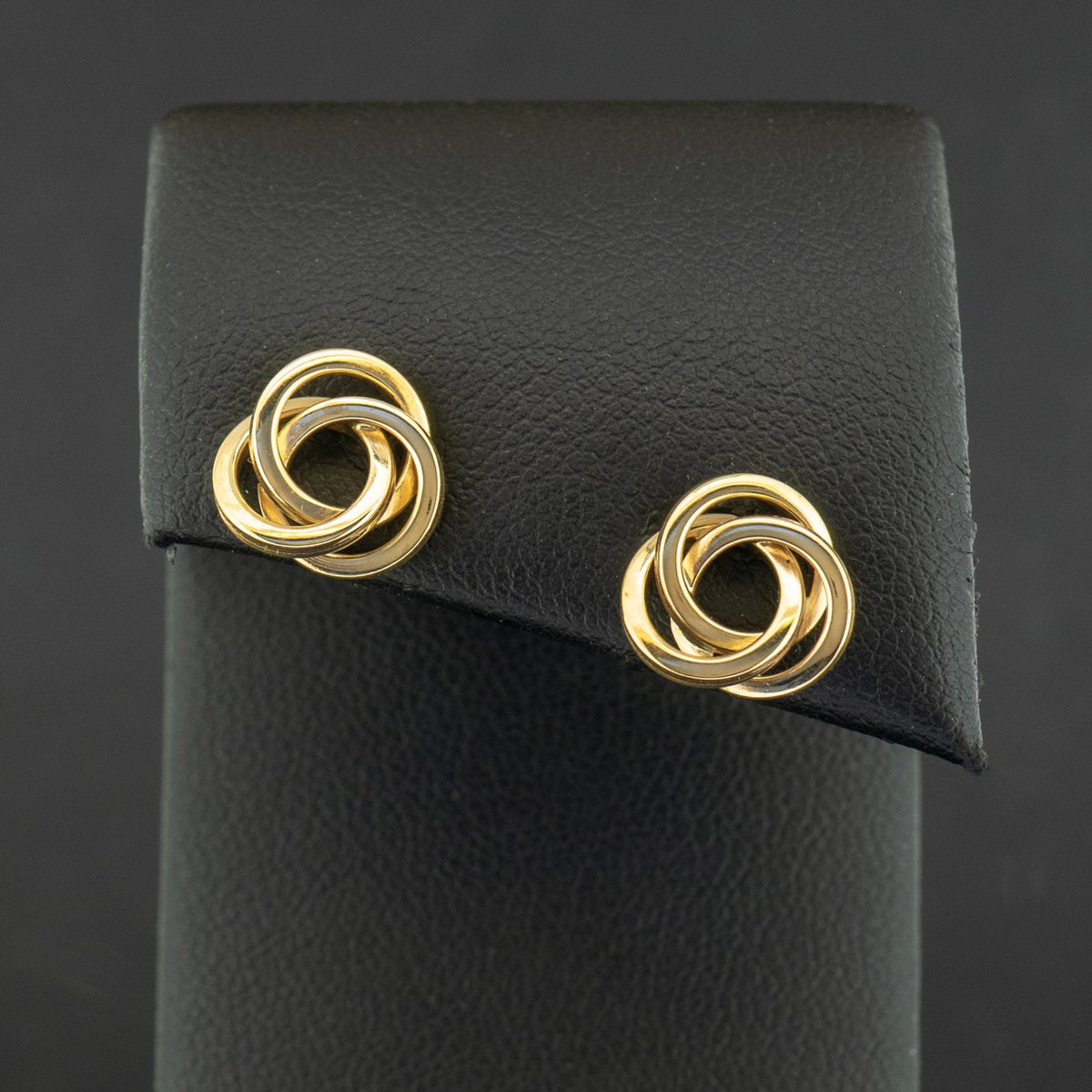 9ct Yellow Gold Knot Stud Earrings 1.2g