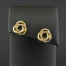 9ct Yellow Gold Knot Stud Earrings 1.2g
