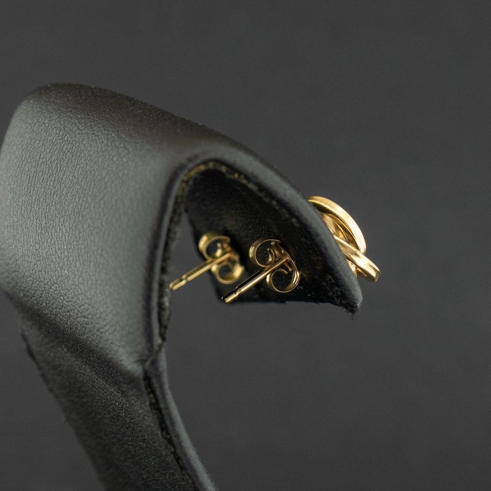 9ct Yellow Gold Knot Stud Earrings 1.2g