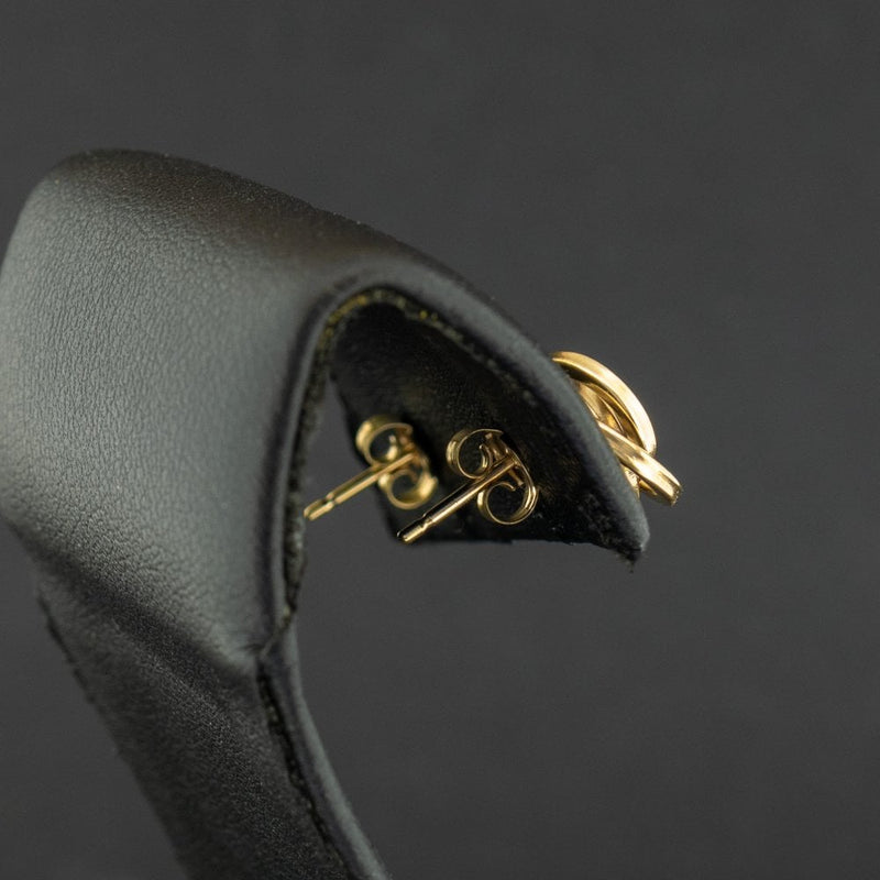 9ct Yellow Gold Knot Stud Earrings 1.2g