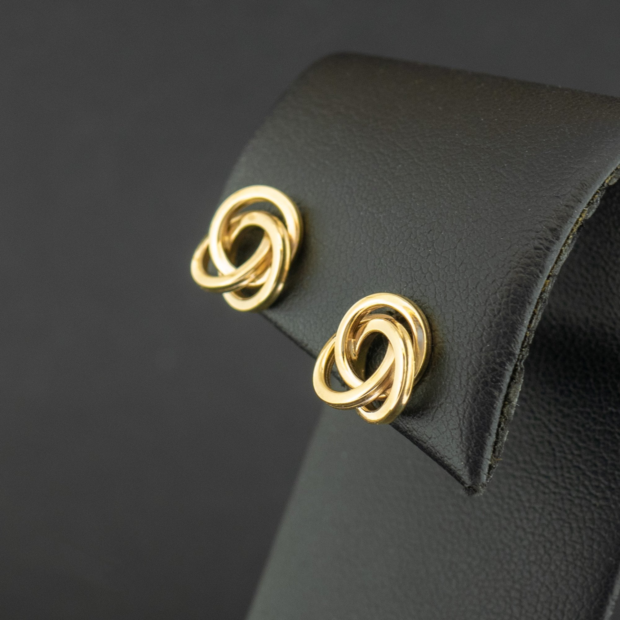 9ct Yellow Gold Knot Stud Earrings 1.2g