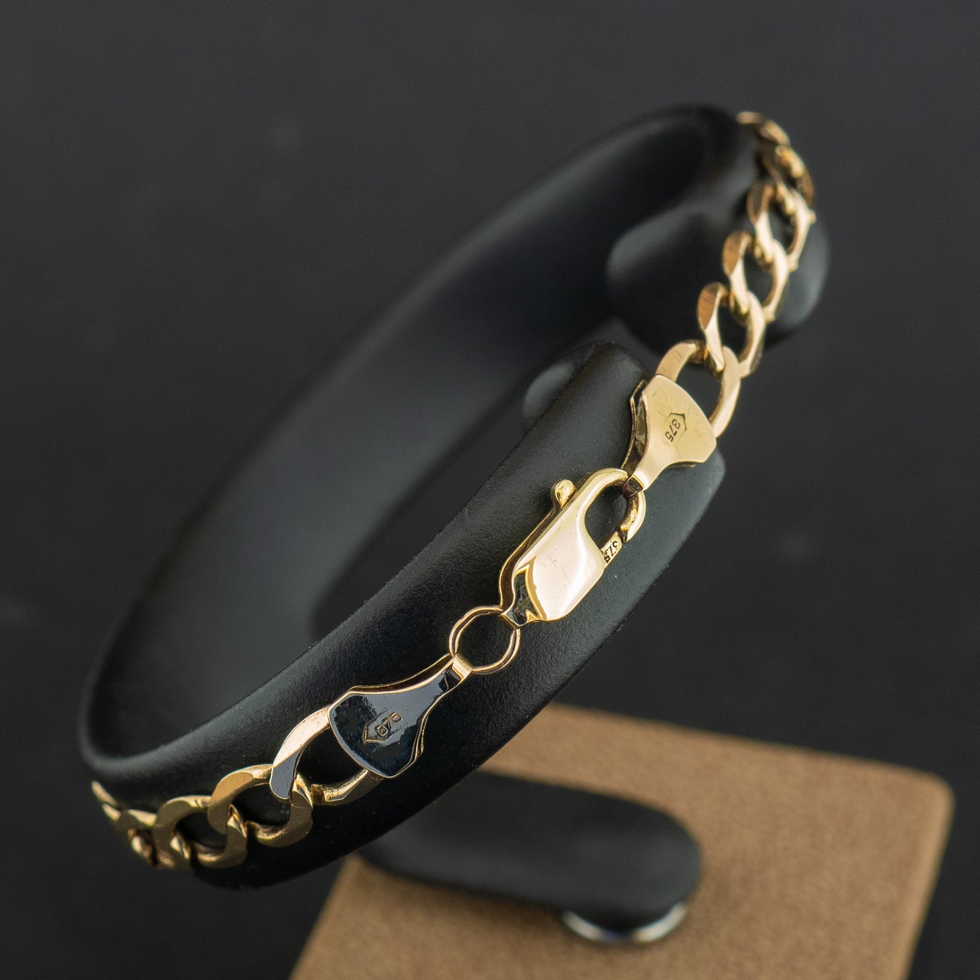 9ct Yellow Gold 7.5 Inch Curb Chain Bracelet 4.8g
