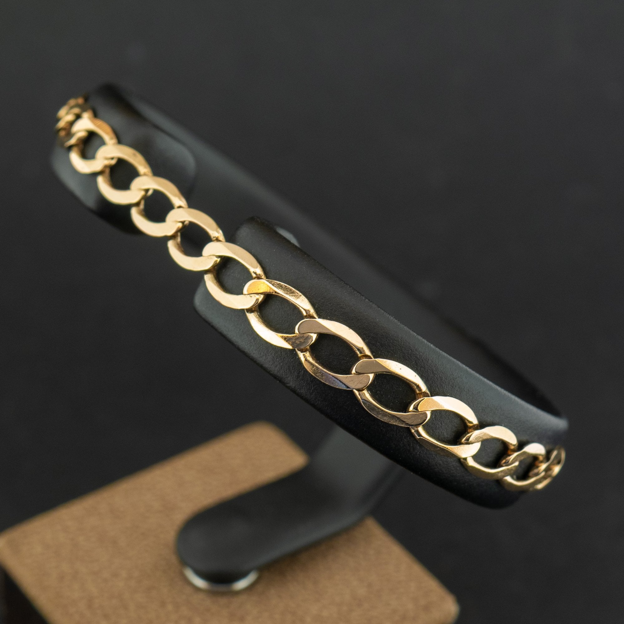 9ct Yellow Gold 7.5 Inch Curb Chain Bracelet 4.8g