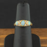 18ct Yellow Gold Opal and Diamond Ring Size J 1/2 4.7g