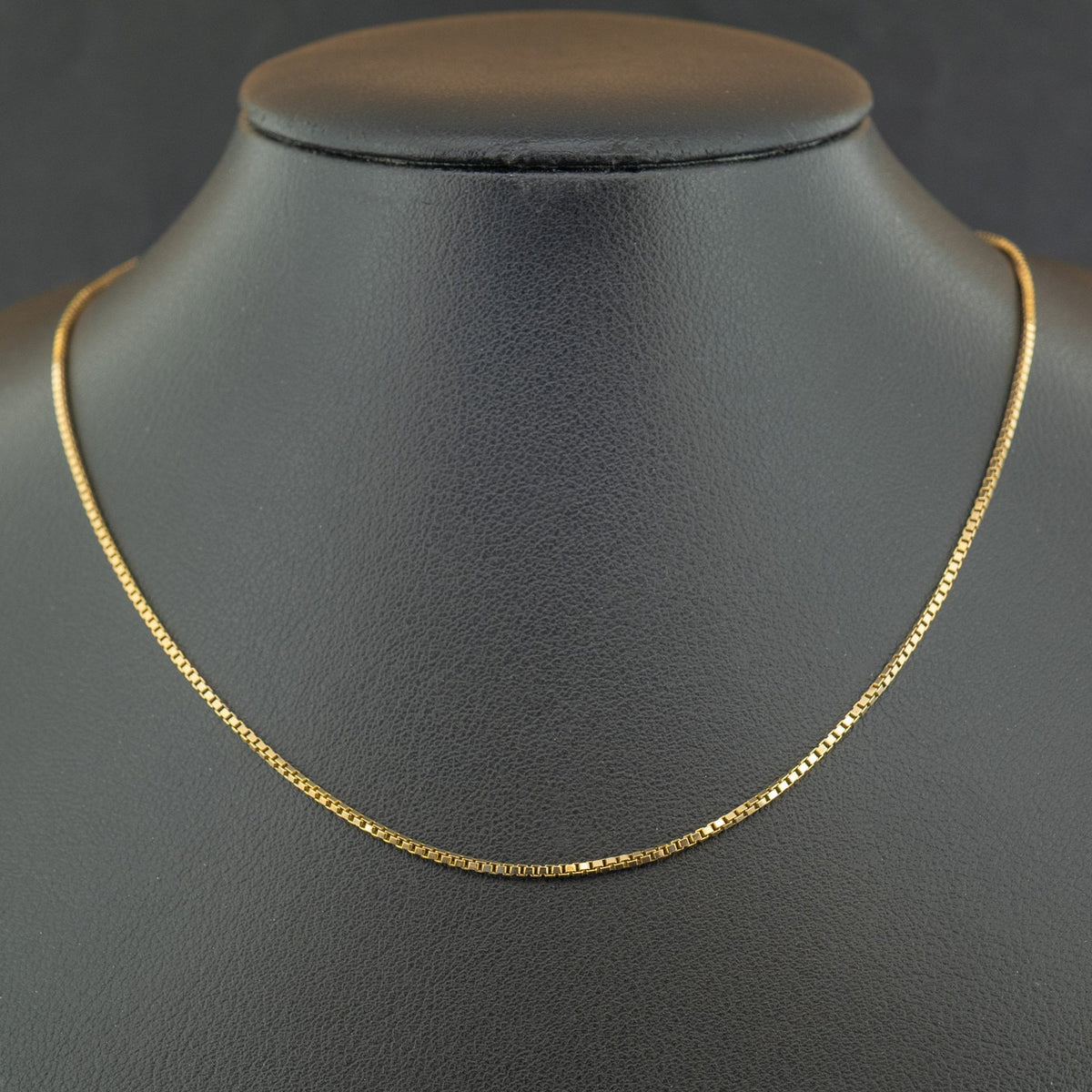 18ct Yellow Gold 19 Inch Box Chain Necklace 4.6g