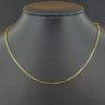 18ct Yellow Gold 19 Inch Box Chain Necklace 4.6g