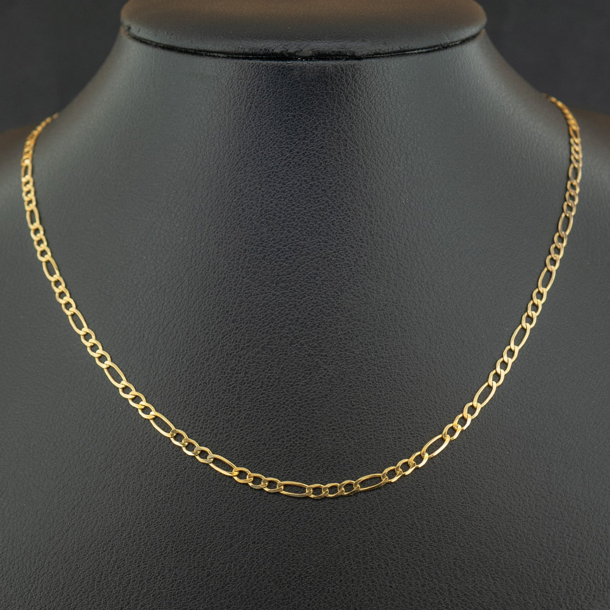 9ct Yellow Gold 18 Inch Figaro Chain Necklace 2.5g