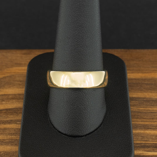 18ct Yellow Gold 6.1mm Wedding Band Ring 8.2g Size U