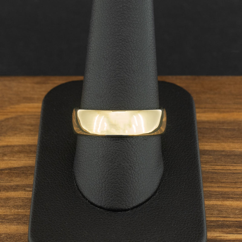 18ct Yellow Gold 6.1mm Wedding Band Ring 8.2g Size U