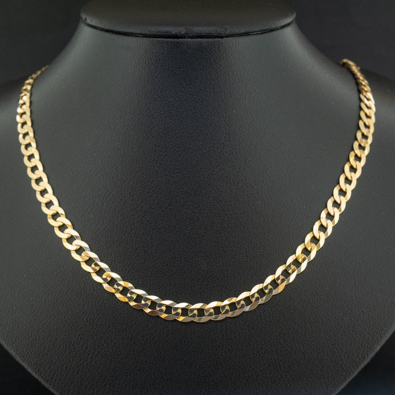 9ct Yellow Gold 22 Inch Curb Chain Necklace 14g