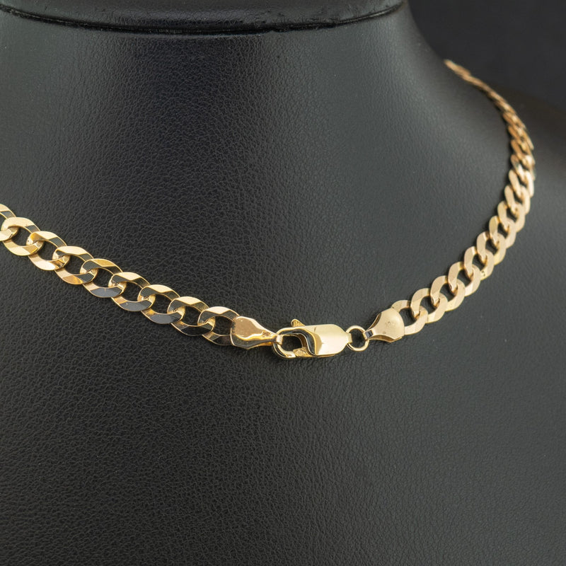 9ct Yellow Gold 22 Inch Curb Chain Necklace 14g
