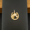 9ct Yellow Gold Horseshoe Charm Pendant 2.1g