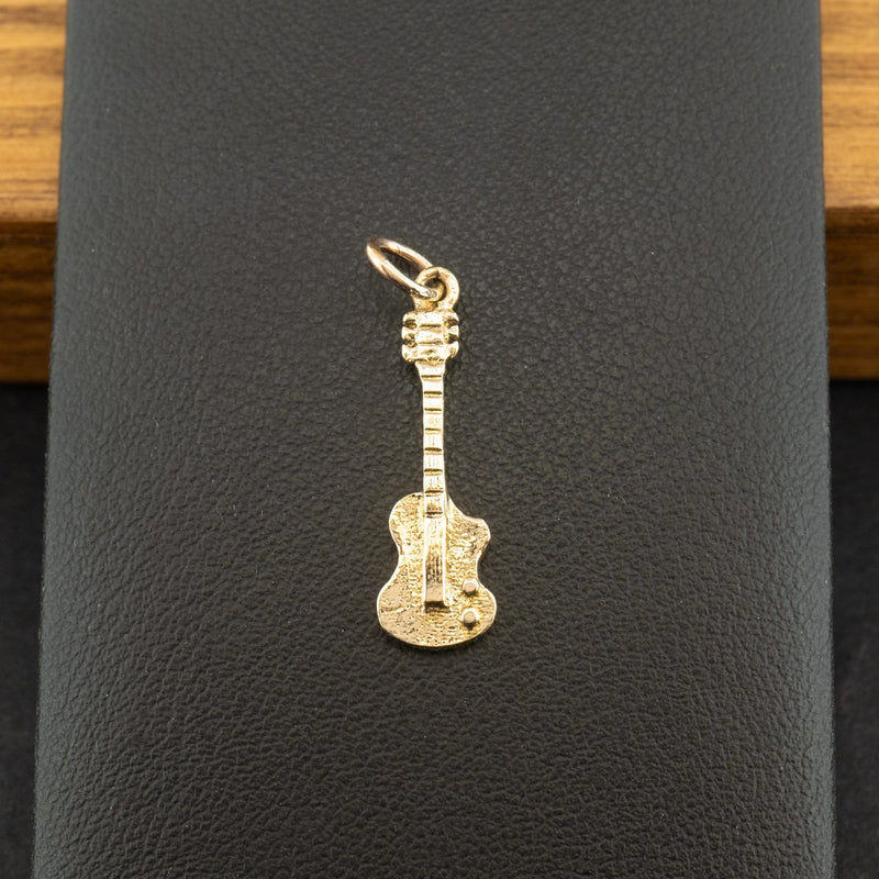 9ct Yellow Gold Guitar Charm 1.0g