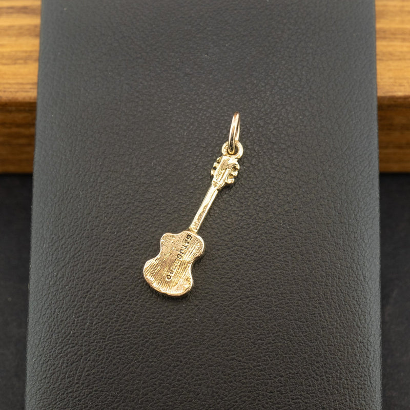 9ct Yellow Gold Guitar Charm 1.0g