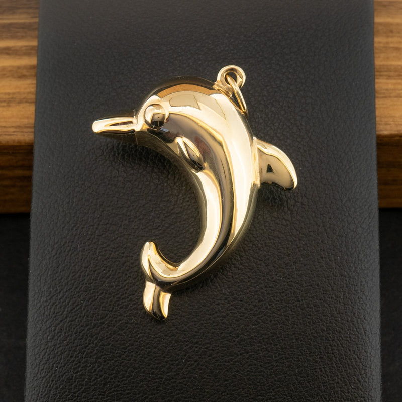 9ct Yellow Gold Dolphin Charm 2.1g
