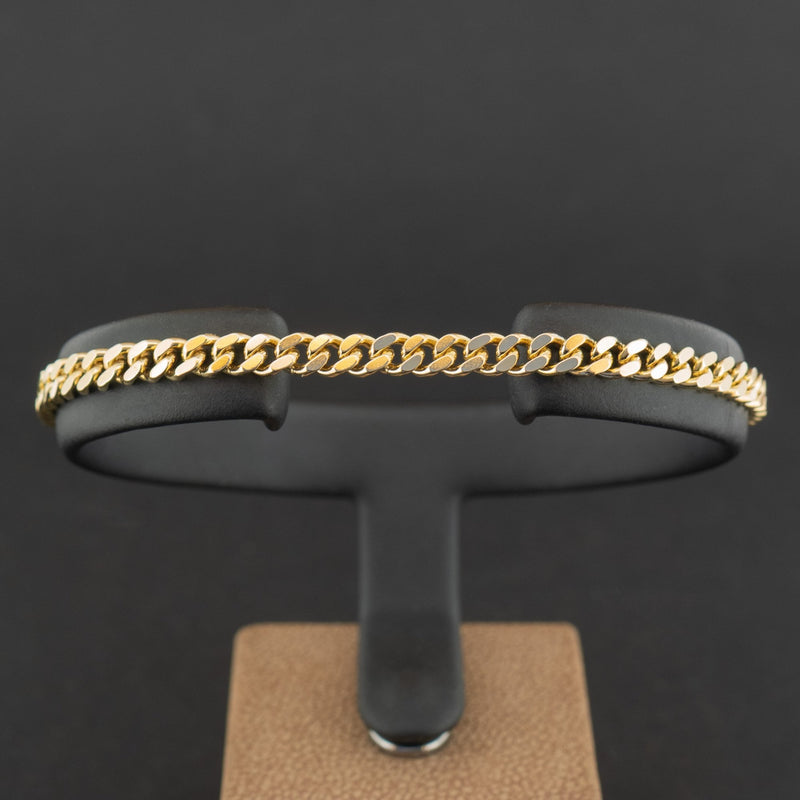 9ct Yellow Gold 8 Inch Curb Chain Bracelet 9.3g