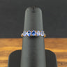 9ct Yellow Gold 5 Stone Tanzanite Ring Size J 1.8g