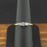 18ct Yellow Gold 0.30ct Diamond Trilogy Ring Size O 3.4g