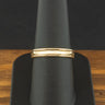 9ct Yellow Gold 3.9mm Grooved Band Ring Size P 2.9g