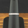 18ct White Gold 0.1ct Diamond Half Eternity Ring Size M 2.0g