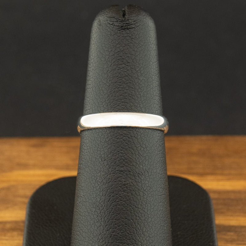 9ct White Gold 2.9mm Band Ring Size K 1.6g