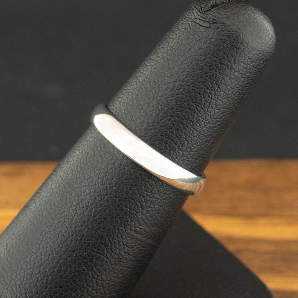 9ct White Gold 2.9mm Band Ring Size K 1.6g