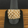 9ct Yellow Gold 5 Row Keeper Ring Size X 29.1g