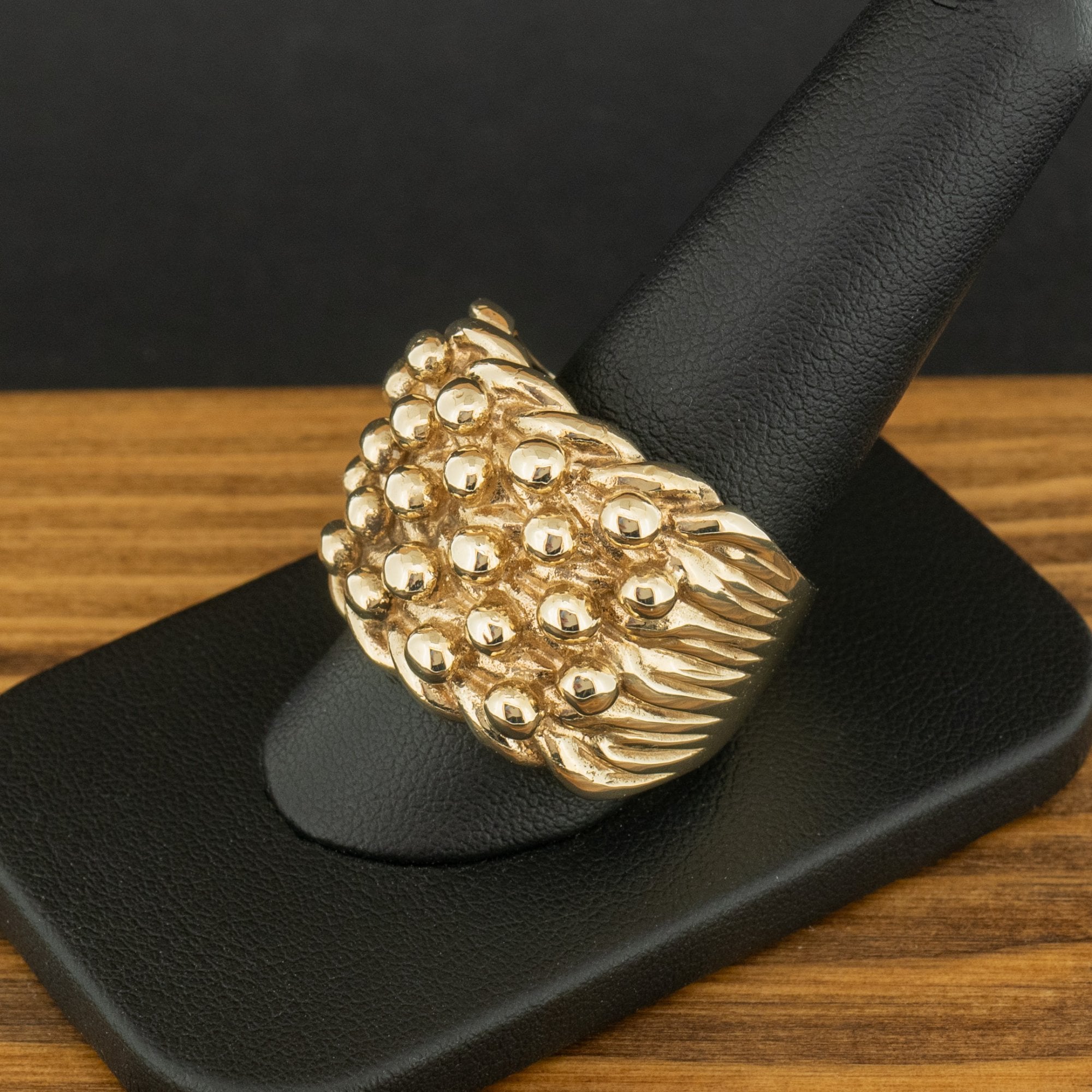 9ct Yellow Gold 5 Row Keeper Ring Size X 29.1g