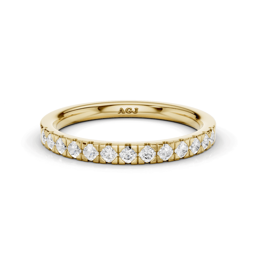 Diamond Micro Set Straight 2.2mm Band 40% Coverage