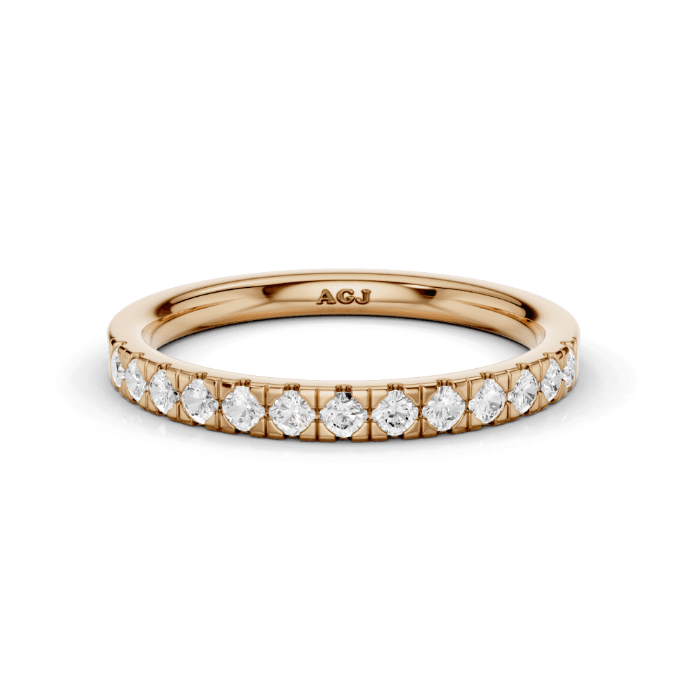 Diamond Micro Set Straight 2.2mm Band 40% Coverage