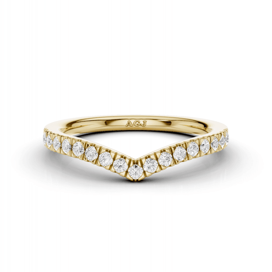 Diamond Micro Set Wishbone 2mm Band 40% Coverage