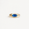 18ct Yellow Gold 1.67ct Australian Opal East to West Signet Ring