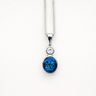 18ct Two Tone Gold 1.47ct Australian Opal and Diamond Necklace
