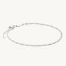 Charm Bracelet Figaro Design Silver