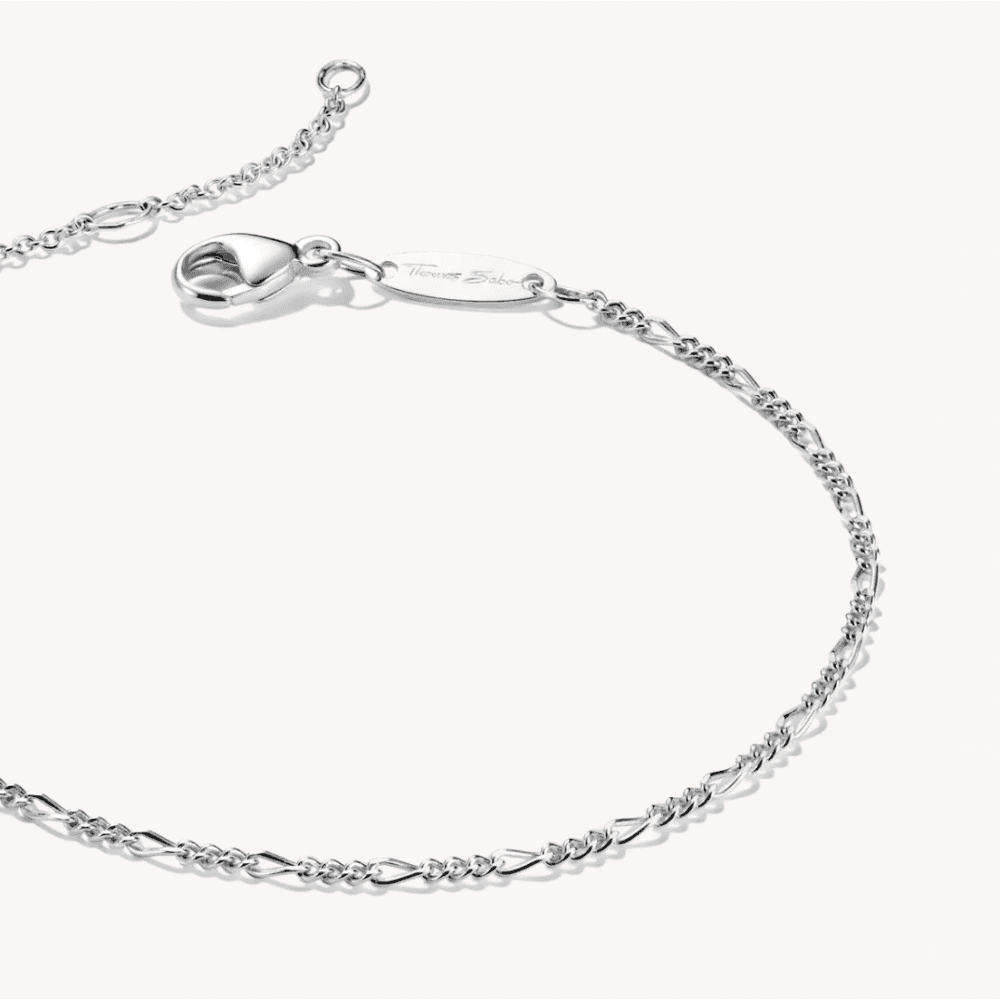 Charm Bracelet Figaro Design Silver