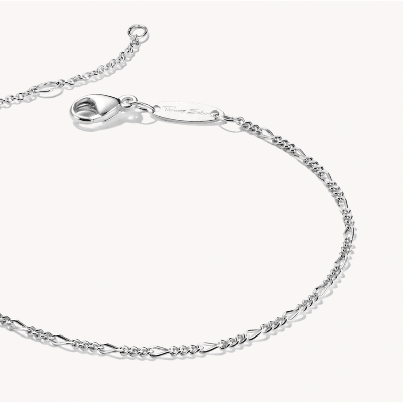 Charm Bracelet Figaro Design Silver